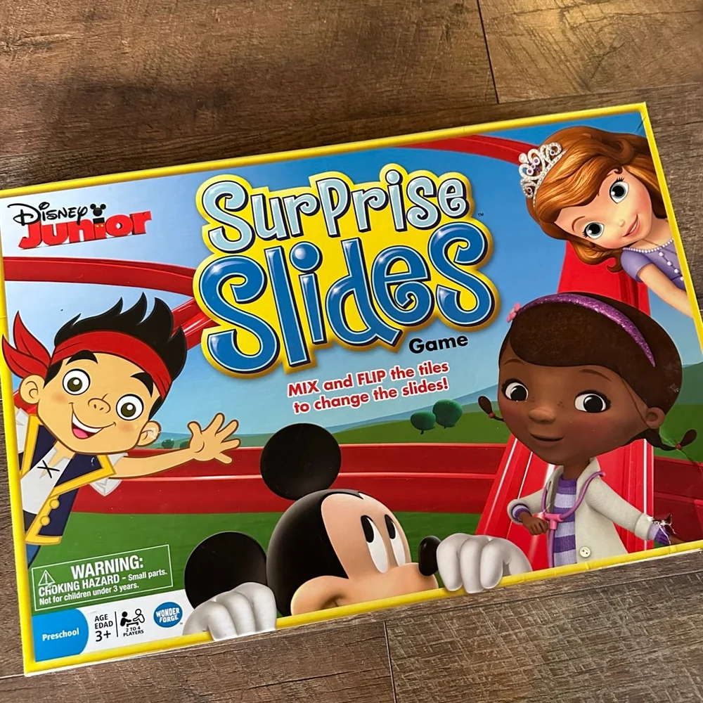 Retired Disney Junior Surprise Slides Board Game